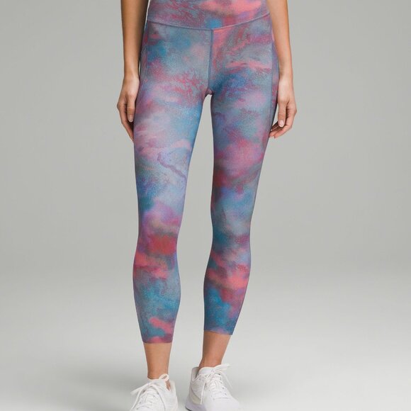 NWT Lululemon fast & Free Tight Leggings pink mulberry pink 7/8 8 reflective - Picture 13 of 15